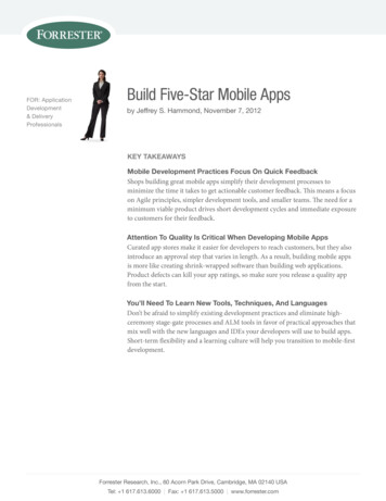 Build Five-Star Mobile Apps
