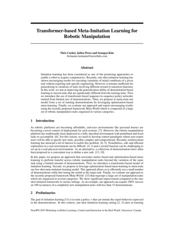 Transformer-based Meta-Imitation Learning For Robotic .