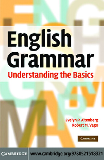 Cambridge English Grammar Understanding The Basics