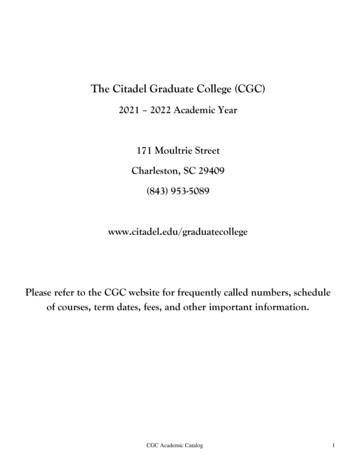 The Citadel Graduate College (CGC)