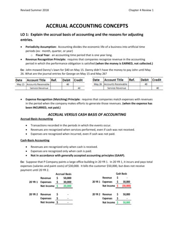 ACCRUAL ACCOUNTING CONCEPTS - Harper College