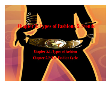 Chapter 5 Types Of Fashions And Trends
