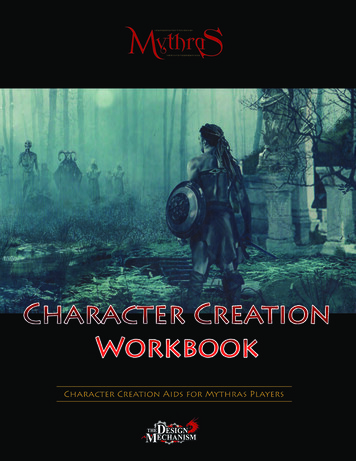 Character Creation Workbook - The Design Mechanism