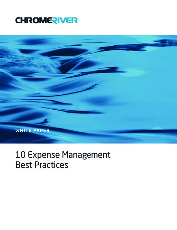 10 Expense Management Best Practices - Chrome River Technologies