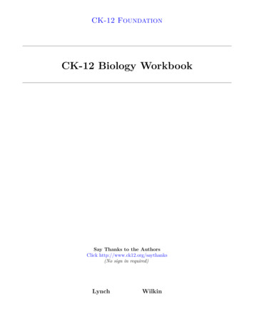 CK12 Biology Workbook - Internet Archive