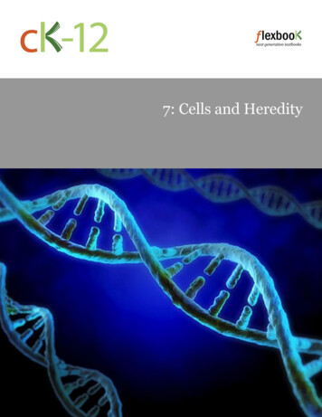 7: Cells And Heredity - Cbsd 