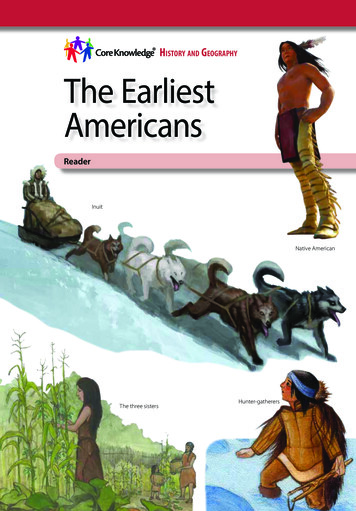 History And GeoGrapHy The Earliest Americans