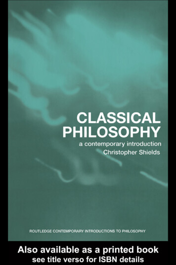 Classical Philosophy - Hacettepe