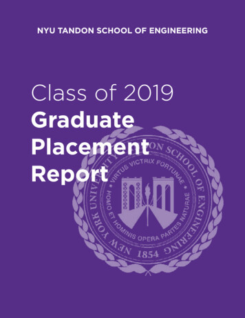 Graduate Placement Report