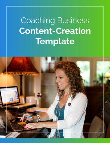 Content-Creation Template - Coaches Console