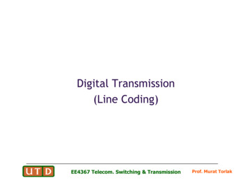 Digital Transmission (Line Coding)
