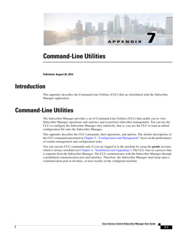 Command-Line Utilities - Cisco