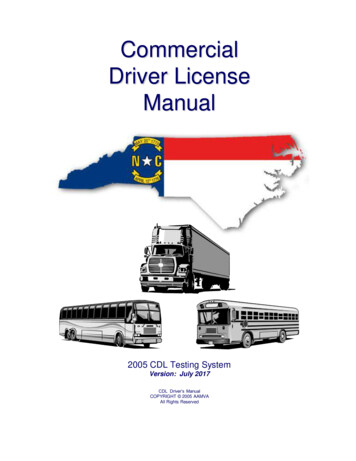 Driver License Commercial - NCDOT
