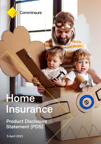 Home Insurance (PDS) - CommBank
