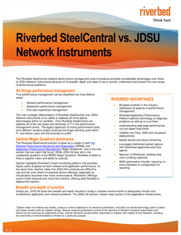 Comparison Whitepaper: Riverbed SteelCentral Vs. Network Instruments