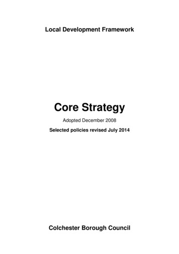 CORE STRATEGY FR AMENDED FINAL VERSION 13 08 14 - Microsoft