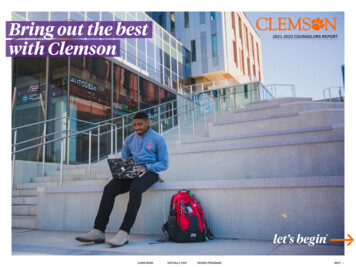 Bring Out The Best - Clemson University, South Carolina