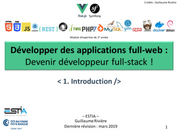 Développer Des Applications Full-web