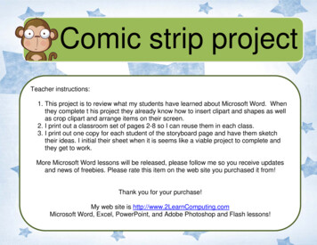 Comic Strip Project - Miss Sirak's Page