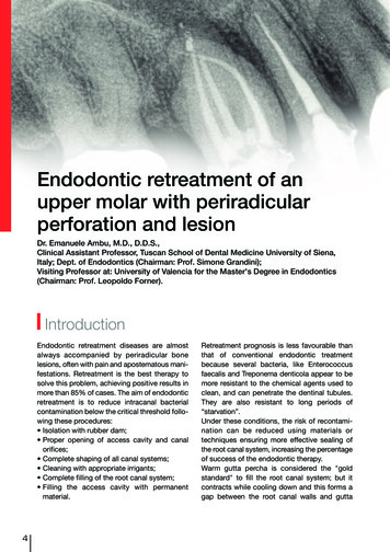 Endodontic Retreatment Of An Upper Molar With .