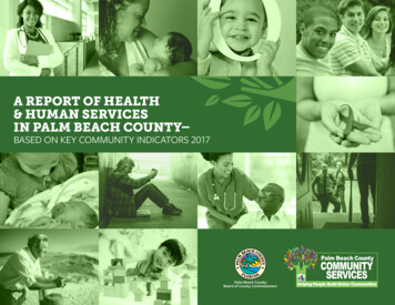 A Report Of Health & Human Services In Palm Beach County-