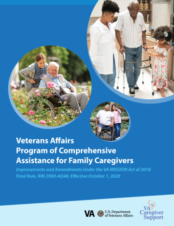 Veterans A Airs Program Of Comprehensive Assistance For .