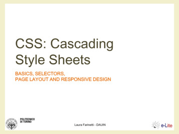 CSS: Cascading Style Sheets - PoliTO