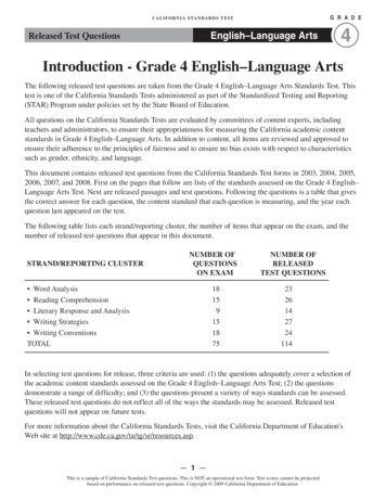 Introduction - Grade 4 English–Language Arts