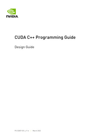 CUDA C Programming Guide - NVIDIA Developer