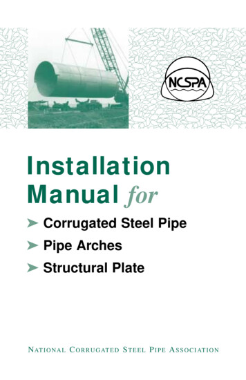 Installation Manual For