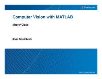 Computer Vision With MATLAB