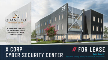 X Corp For Lease Cyber Security Center