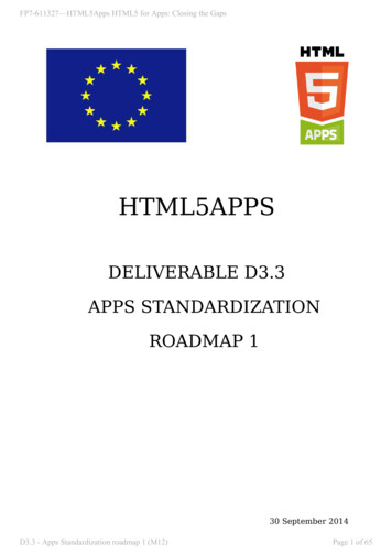 D3.3 Apps Standardization Roadmap - WordPress 