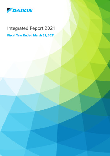 Integrated Report 2021 - Daikin 