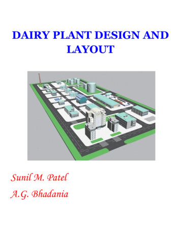 DAIRY PLANT DESIGN AND LAYOUT - AgriMoon