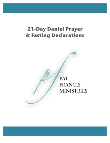 21-Day Daniel Prayer & Fasting Declarations