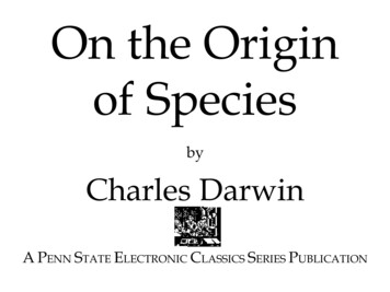 On The Origin Of Species - Waseda University