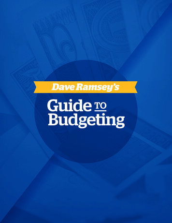 Dave Ramsey’s Guide Budgeting - Crossroads Of Faith