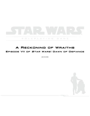 Episode VII Of Star Wars: Dawn Of Defiance
