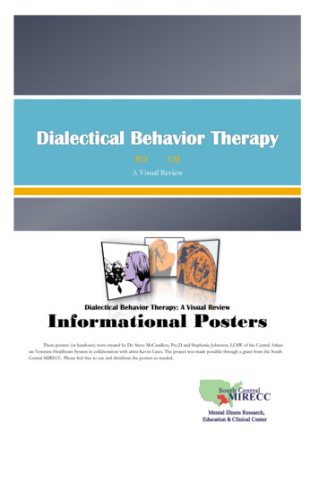 Dialectical Behavioral Therapy Visual Review Informational .