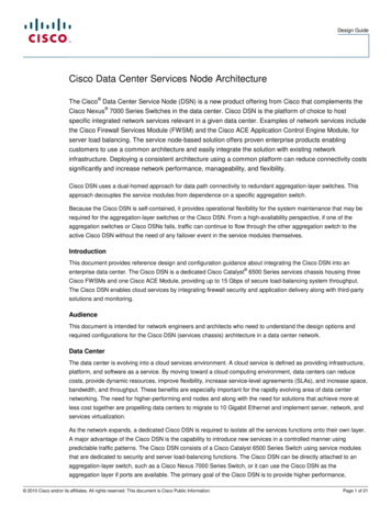 Cisco Data Center Services Node Architecture