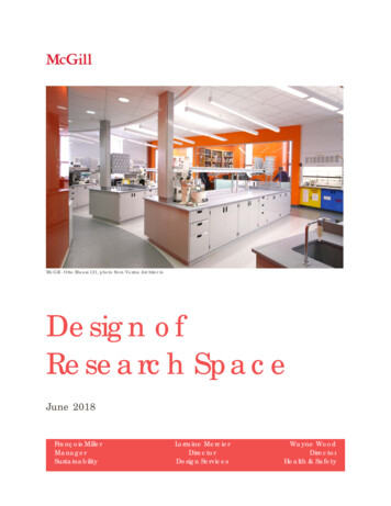 Design Of Research Space - McGill University
