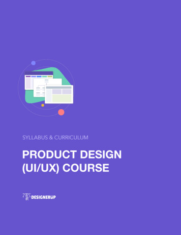 PRODUCT DESIGN (UI/UX) COURSE