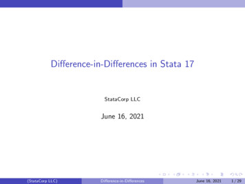 Difference-in-Differences In Stata 17