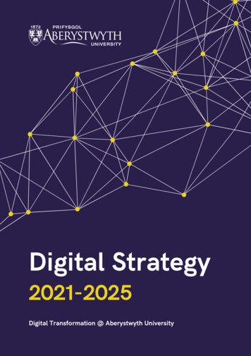 Digital Strategy - Aberystwyth University