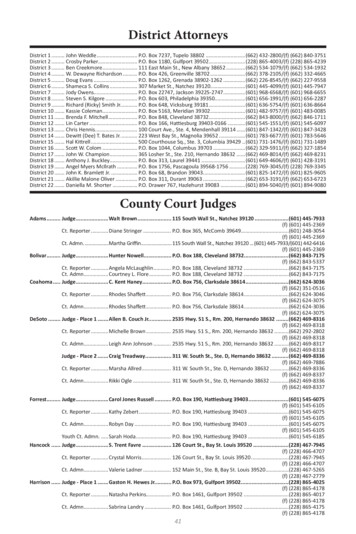 County Court Judges - Sos.ms.gov