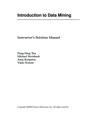 Introduction To Data Mining - University Of Minnesota