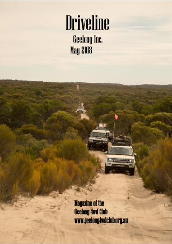 Driveline Geelong Inc. May 2018 - Geelong 4WD Club