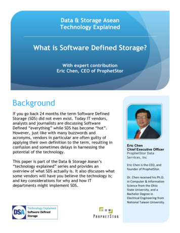 What Is Software Defined Storage?