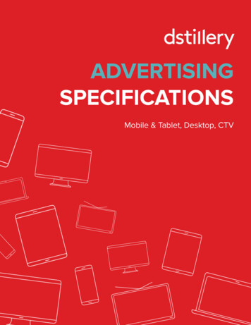 ADVERTISING SPECIFICATIONS - Dstillery